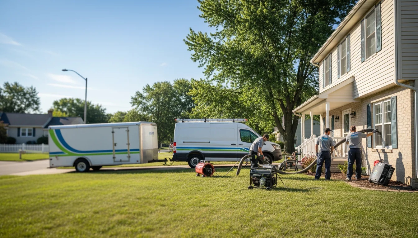Flooded Basement Restoration And Cleanup With Repair in Lowry, MN near me